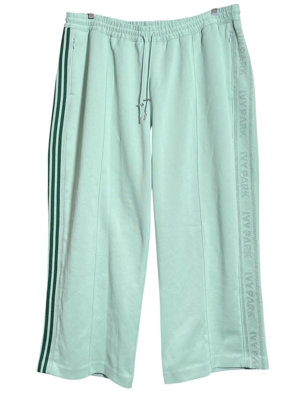 Adidas Ivy Park Knit Wide Leg Sweatpants Mint Green Plus Size 4X Track Suit Pant